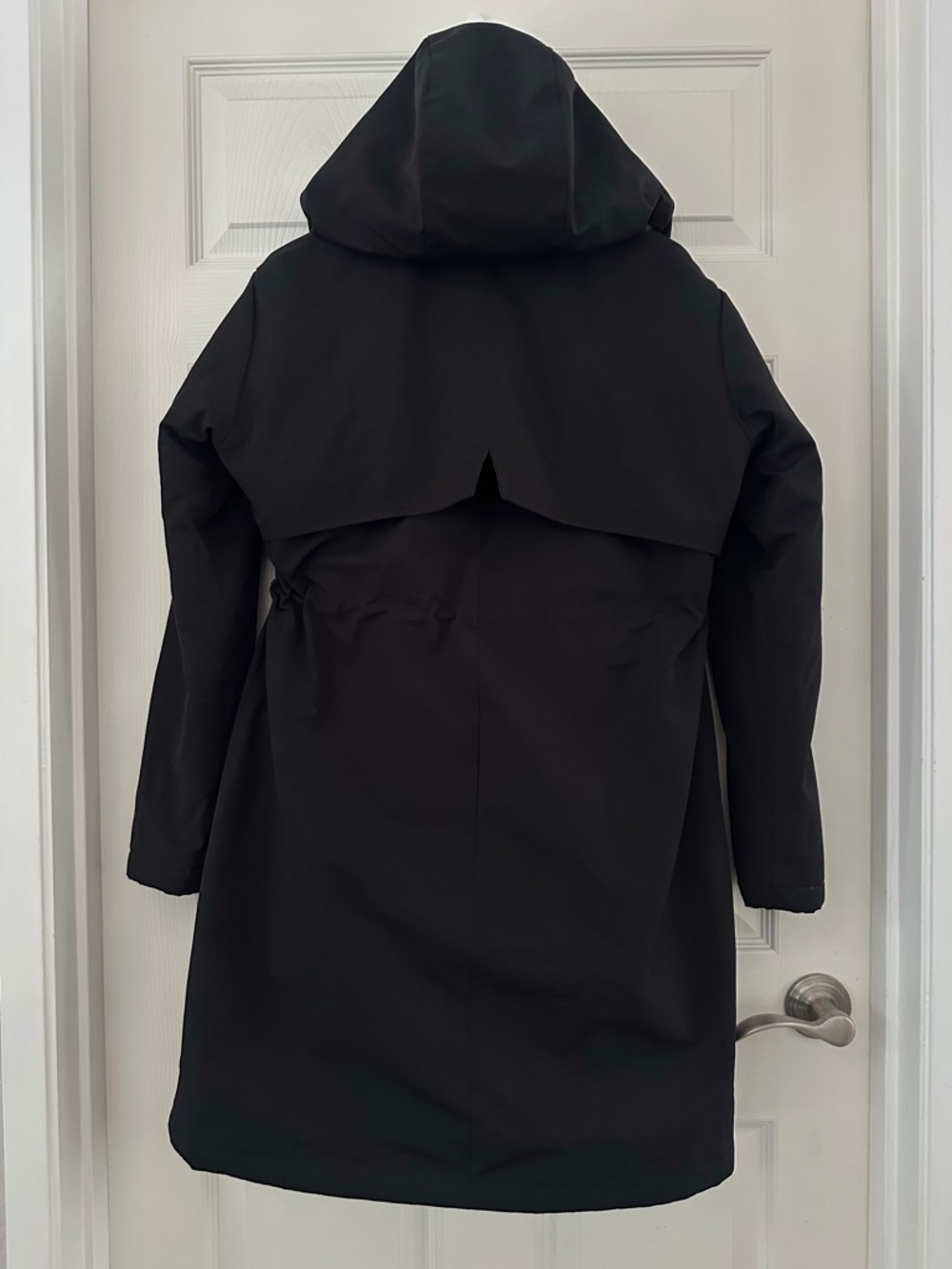 Seraphine Maternity Parka Coat Black Women’s Size 6 *No hood trim or carrier* - Picture 10 of 13